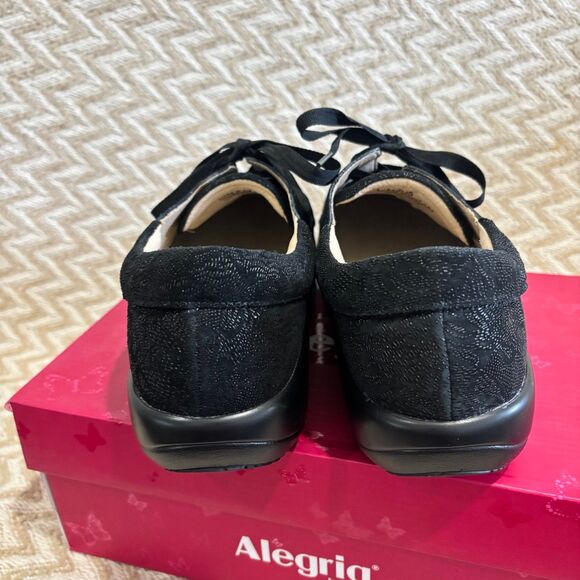 Alegria Black Floral Sneakers - Picture 5 of 9